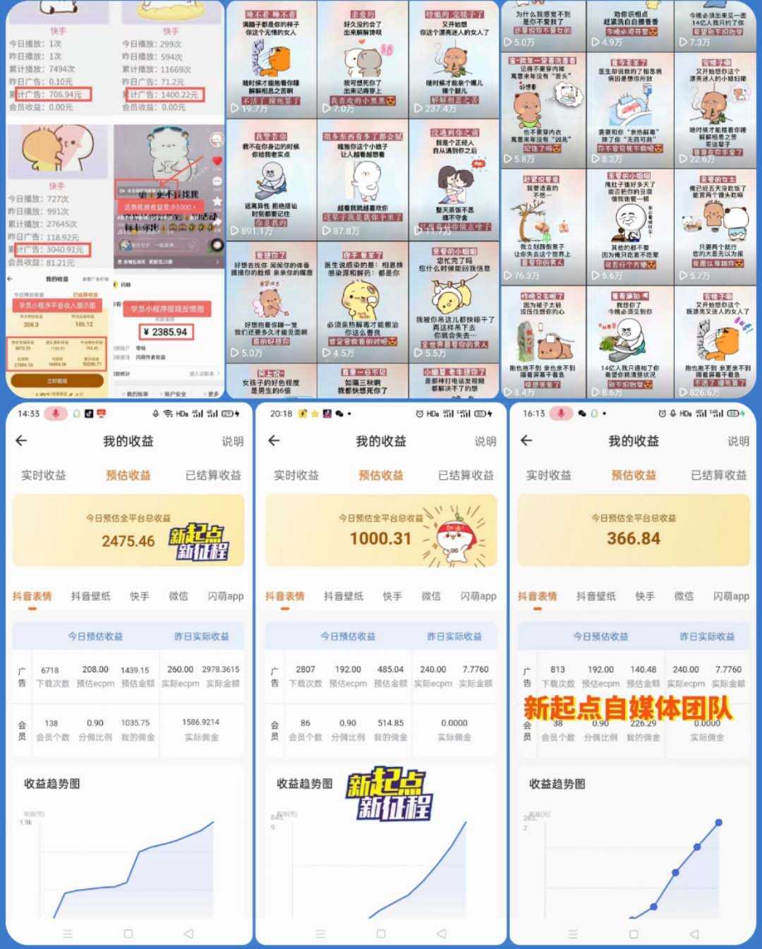 动态背景表情包取图小程序，1万播放量收益10~15元
